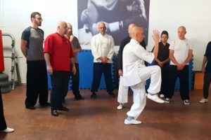 M.Biondi durante una attività organizzata di Tai Chi Chuan